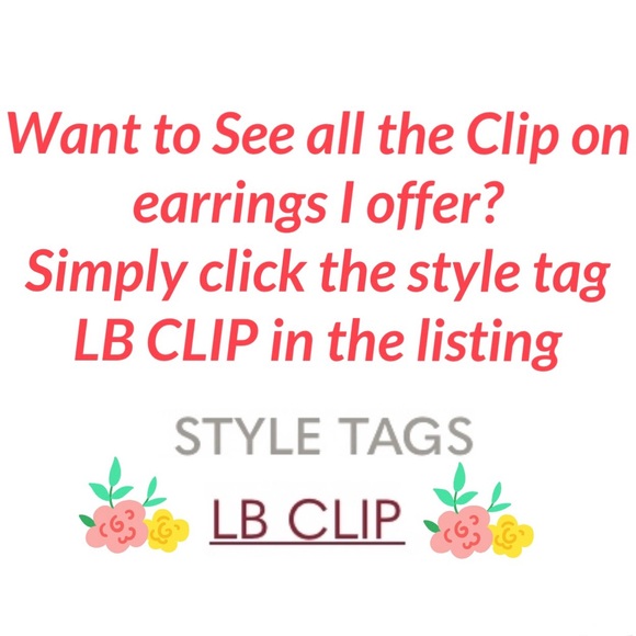 Long Clip On Statement Earrings - Picture 5 of 5